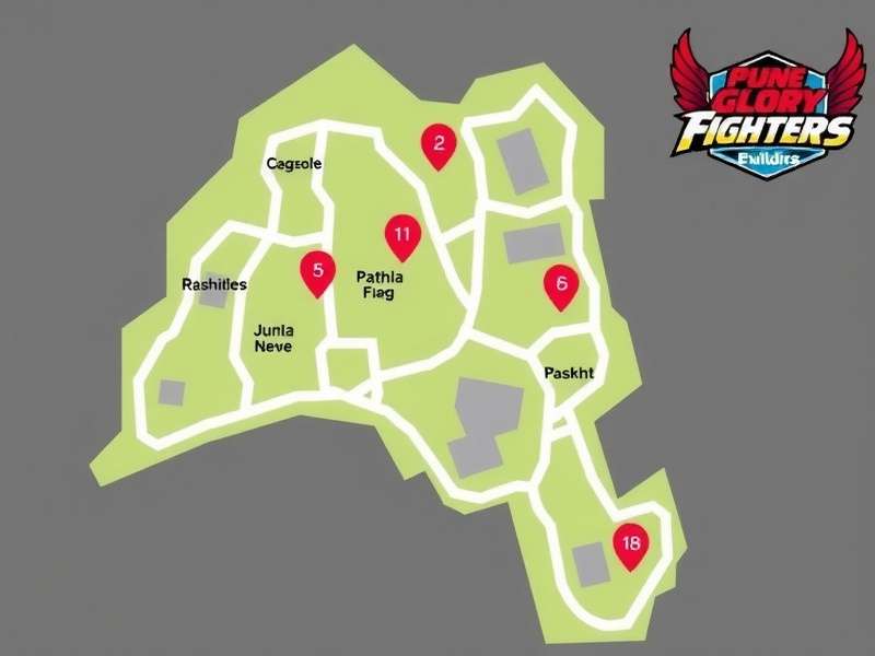 Pune Glory Fighters In-Game Map of Pune City Pune Glory Fighters Game Map